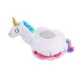 OMG! Surprise Flip 'Ems Don't Give a Flock Pink Flamingo Unicorn Pool Floaties Reversible Squeaky Plush Dog Toy - Aura In Pink Inc.