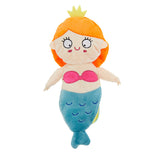 OMG! Surprise Flip 'Ems Seas The Day Mermaid Seahorse Reversible Squeaky Plush Dog Toy - Aura In Pink Inc.