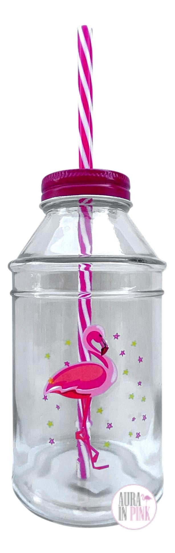 Bottiglia termica 500 ml con cannuccia - love in acciaio