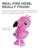 Outward Hound Pink Flamingo Fire Biterz Durable Nylon K9 Tuff Guard Invincible Squeaker Dog Toy - Aura In Pink Inc.