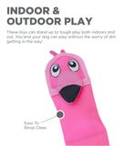 Outward Hound Large Tropical Pink Flamingo Fire Biterz Durable Nylon K9 Tuff Guard Invincible Squeaker Dog Toy - Aura In Pink Inc.