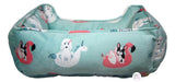 Pampa Multi-Pup Unicorns & Flamingos Pool Floats Micromink Aqua Cuddler Dog Pet Bed - Aura In Pink Inc.