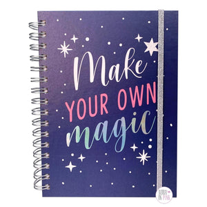 Paper Tales Make Your Own Magic Stars Navy Blue Spiral-Bound Journal