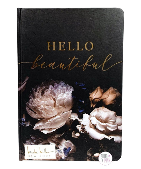 Paper Tales Nicole Miller New York Hello Beautiful Floral Black & Gold Foil Journal