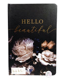Paper Tales – Nicole Miller New York – „Hello Beautiful“ – Tagebuch mit Blumenmuster in Schwarz und Goldfolie