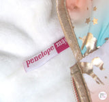 Penelope Mack Pastel Cotton Candy Gold Unicorns Hooded Jacket w/Super Soft Plush Lining - Aura In Pink Inc.