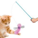Petstages Fairy Flutter Pink Feather Crinkle Wings Flutter Action Catnip Cat Teaser Wand - Aura In Pink Inc.