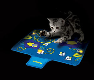 Petstages – Blinkende LED-Glühwürmchen-Spielmatte für Katzen, leise