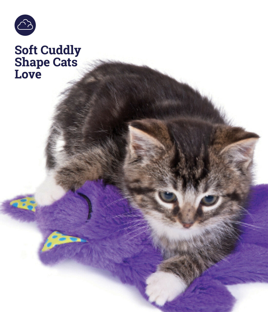 Touch activated sales plush purring cat
