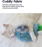 Petstages Purr Pillow Sloth Touch Activated Calm & Comfort Purr Cat Toy