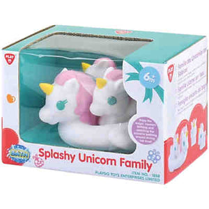 Playgo Splashy Unicorn Pegasus Family Bath Toy Set of 4 Aura In