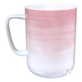 Portobello By Design Dream Big Ombre Pink & White Bone China Coffee Mug