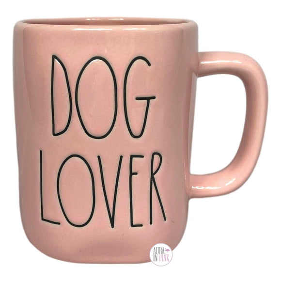 Rae Dunn Artisan Collection by Magenta Dog Lover Pink Ceramic Coffee Mug