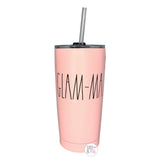 Rae Dunn Glam-ma Blush Pink Insulated Stainless Steel Tumbler w/Lid