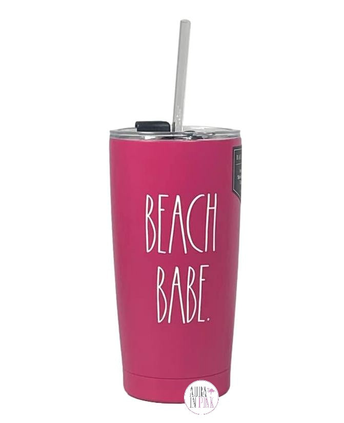 Magenta Insulated 38oz. Tumbler with Straw – Aimaleigh's Boutique