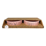 Rae Dunn Ceramic Pet Bowls - The Boss, Hangry, Thirsty, Meow, Catitude, Cats Rule, Purrincess, Meow & Purrfect, Mine & Also Mine