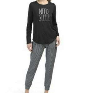 Rae Dunn Need Sleep Ladies Sleepwear Pajama Set - Aura In Pink Inc.