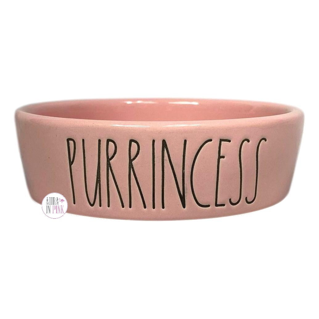 Rae Dunn Ceramic Pet Bowls The Boss Hangry Thirsty Meow Catitude Aura In Pink Inc