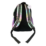 Rainbow Sugar Iridescent Pink/Purple Metallic & Sequin Backpacks w/Matching Insulated Rollable Lunch Sack & Binder Pencil Case 3-Pc Sets