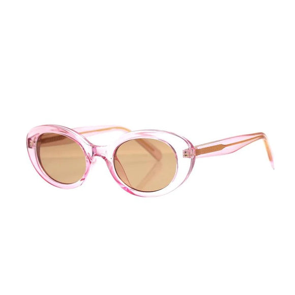Reality Eyewear Transparent Pink Tinted Shaken Not Stirred Ladies Sunglasses - Aura In Pink Inc.