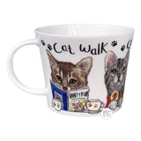 Roy Kirkham Animal Fashion Cat Walk Fine Bone China Coffee Mug - Aura In Pink Inc.
