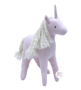 Luxurious Rustic Pink Plush Unicorn - Aura In Pink Inc.