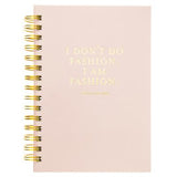 I am Fashion Coco Chanel Hard Cover Journal - Aura In Pink Inc.