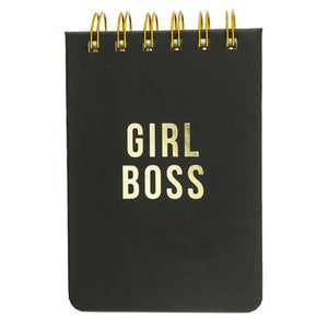 Girl Boss Petite Spiral Notepad - Aura In Pink Inc.