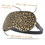 SMUG Leopard Print Satin Sleep/Travel Mask