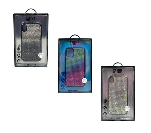 Sarina Black Label Diamond Crystal Bling iPhone XR & iPhone 11 Hüllen - Verschiedene Farben