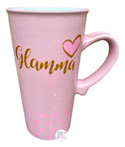 Sheffield Home Gold Glitter Glamma Pink Ceramic Coffee Mug - Aura In Pink Inc.