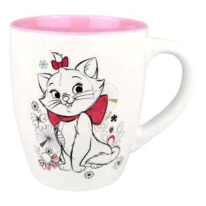 Silver Buffalo Disney The Aristocats Marie Cat In Flowers XL White & Pink Ceramic Coffee Mug