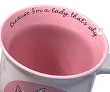Silver Buffalo Disney The Aristocats Marie Cat In Paris Because I'm A Lady White & Pink Ceramic Coffee Mug - Aura In Pink Inc.
