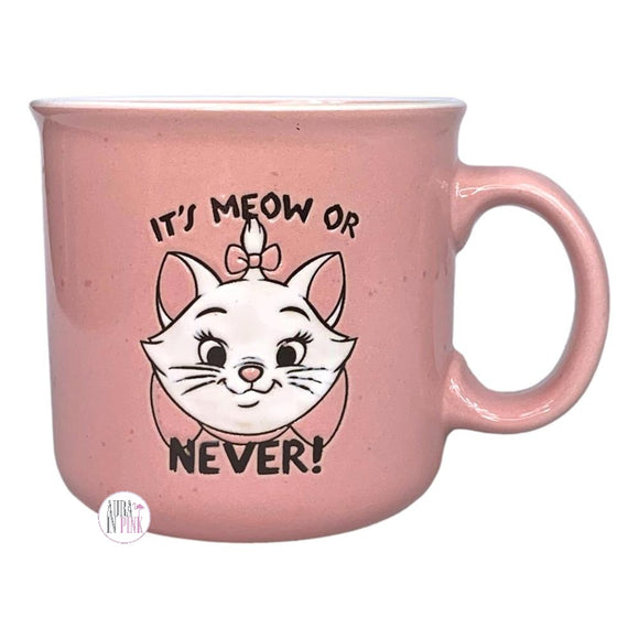 Silver Buffalo Disney The Aristocats Marie Cat It's Meow Or Never Blush Pink Ceramic Coffee Mug
