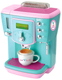 Fabulous Small Cuisine Aqua Turquoise & Pink Realistic Coffee Machine - Aura In Pink Inc.
