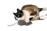 SmartyKat Rat Pack Oversized Grey Rat Catnip Plush Cat Kicker Toy - Aura In Pink Inc.