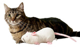 SmartyKat Rat Pack Oversized White Rat Catnip Plush Cat Kicker Toy - Aura In Pink Inc.