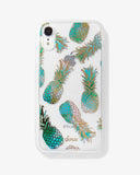 Sonix Liana Teal Golden Pineapple Clear Phone Case for iPhone 11/XR - Aura In Pink Inc.