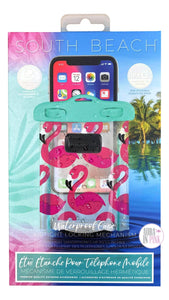 South Beach Pink Flamingos Airtight Waterproof Smartphone Case - Aura In Pink Inc.