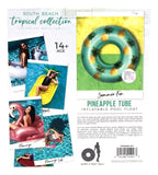 South Beach Tropical Collection Inflatable Pineapples Tube Pool Float - Over 3 Feet Tall - Aura In Pink Inc.