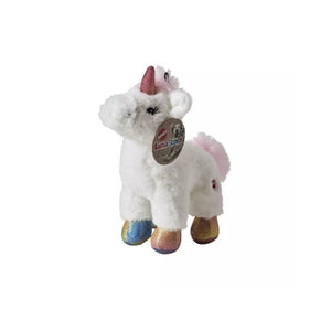 Ethical Products Spot Luna-Corn Metallic Rainbow Accent Unicorn Squeaky Plush Dog Toys - Pink, Blue, Purple