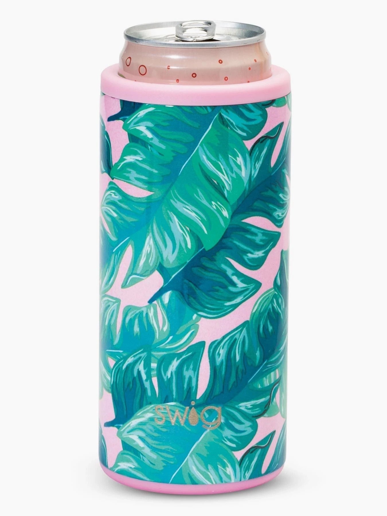 Swig Life Palm Springs Stainless Steel Insulated Skinny Can Cooler