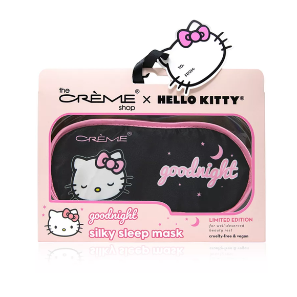 The Crème Shop X Hello Kitty by Sanrio Goodnight Limited Edition Silky Sleep/Travel Mask - Aura In Pink Inc.