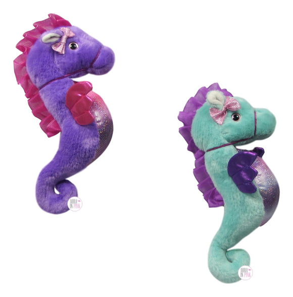 The Petting Zoo Fancy Plush Seahorses - Aura In Pink Inc.