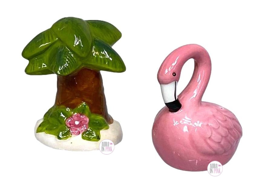 Tropical Paradise Ceramic Salt & Pepper Shaker Sets - Cockatoo Pineapp –  Aura In Pink Inc.