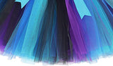 Tutu Dreams Mermaid Metallic Scales Aqua Purple Blue Black Tulle Tutu Dress w/Matching Tiara - Aura In Pink Inc.