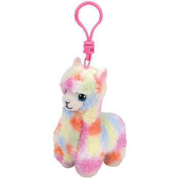 Ty Multicolored Lola Llama Beanie Babies Clip - Aura In Pink Inc.