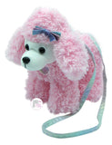 VIP Bubblegum Pink Poodle Fluffy Plush Bag Purse - Aura In Pink Inc.