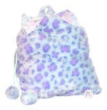 VIP 2-in-1 Convertible Cozy Lux Plush 50" x 60" Blanket In Cinch Drawstring Bags w/Pompoms - Aura In Pink Inc.