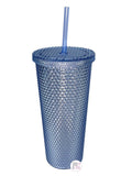 West & Fifth Extra Large Diamond Studded Tumblers - Ice Blue, Pink Purple Blue Ombre, & Rainbow Ombre - Aura In Pink Inc.